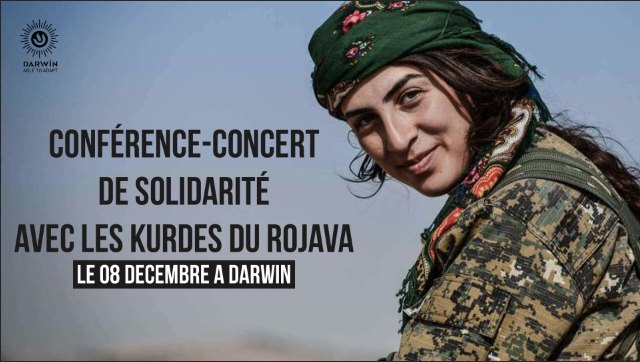 Conférence et concert de soutien au Rojava à l'Espace Darwin à Bordeaux